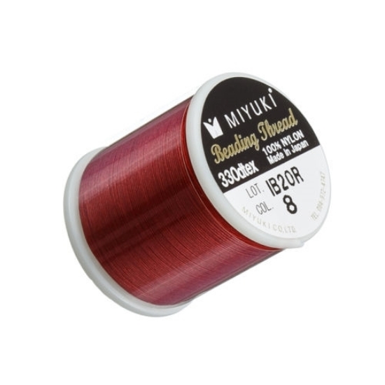 Picture of Miyuki Nylon Beading thread B 0.25mm Red (n°8) x50m