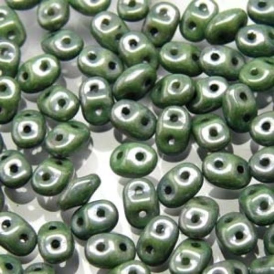 Picture of MiniDuo 2x4mm Chalk Green Luster x10g