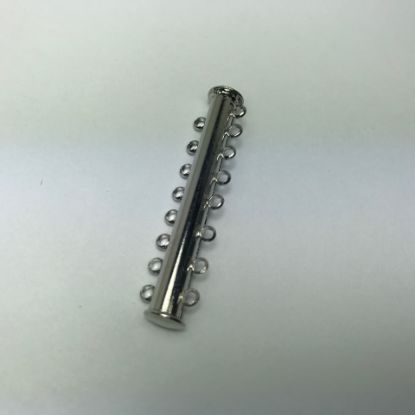 Picture of Clasp Slide Lock 44mm 8-strand Rhodium Tone x1