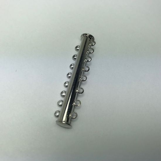 Picture of Clasp Slide Lock 44mm 8-strand Rhodium Tone x1