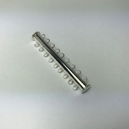 Picture of Magnetic Clasp Slide Lock 48mm 9-strand Silver x1