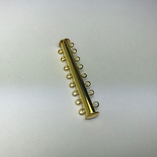 Picture of Magnetic Clasp Slide Lock 45mm 8-strand Gold Tone x1