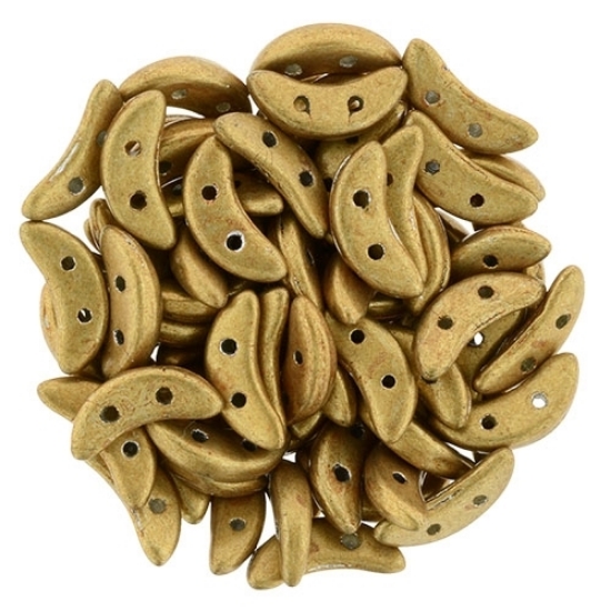 Picture of CzechMates Crescent 3x10mm Saturated Metallic Gold x10g
