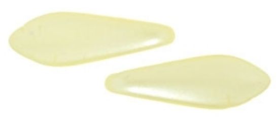 Picture of CzechMates Daggers 2 holes 5x16mm Pearl Coat Cream x25