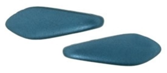 Picture of CzechMates Daggers 2 holes 5x16mm Pearl Coat Steel Blue x25