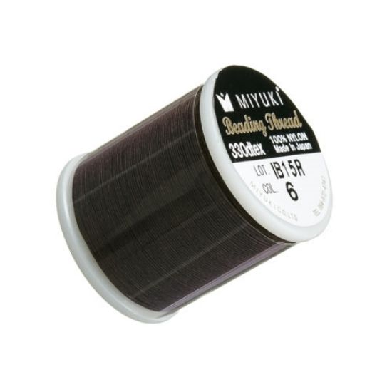 Picture of Miyuki Nylon Beading thread B 0.25mm Brown (n°06) x50m