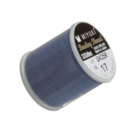 Picture of Miyuki Nylon Beading thread B 0.25 mm Dark Blue (n°17) x50m