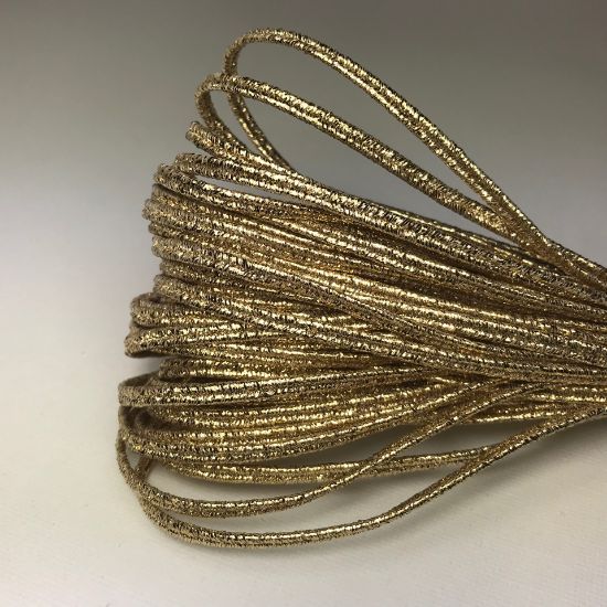 Picture of Soutache Cord cotton and polyester 3,5mm Metallic Gold x20m