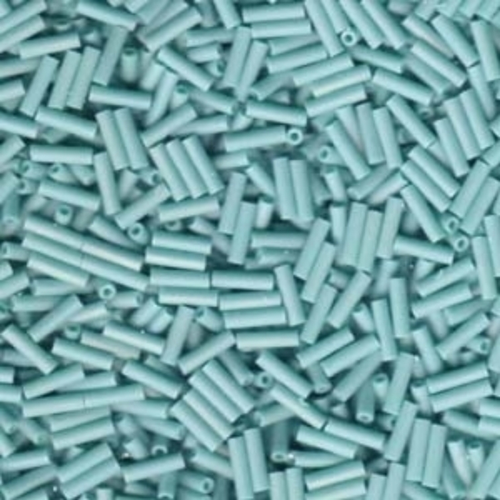 Picture of Miyuki Bugles 6mm BGL2-412FR Opaque Turquoise Mat x10g