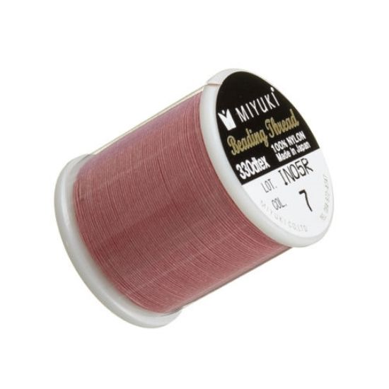Picture of Miyuki Nylon Beading thread B 0.25 mm Pink (n°07) x50m
