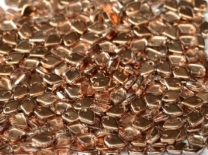 Image de Dragon Scale Bead 1,5x5mm Crystal Capri Gold x5g