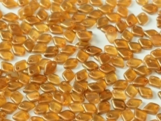 Picture of Dragon Scale Bead 1,5x5mm Crystal GT Sandalwood x5g
