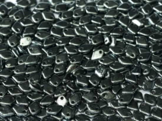Picture of Dragon Scale Bead 1,5x5mm Jet Hematite x5g