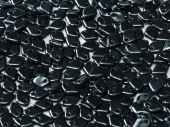 Picture of Dragon Scale Bead 1,5x5mm Jet Blue Hematite Full x5g