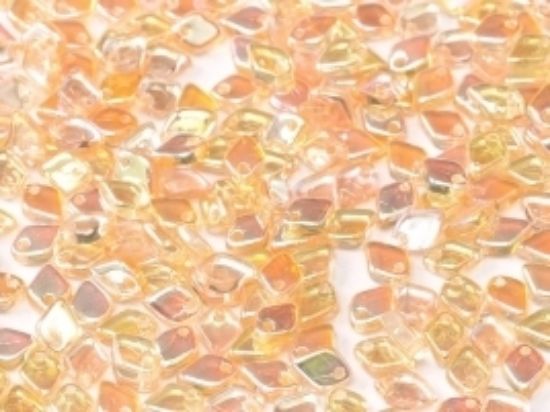 Picture of Dragon Scale Bead 1,5x5mm Crystal Yellow Rainbow x5g