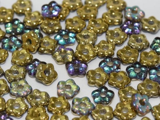 Picture of Forget-me-not 5mm Crystal Golden Rainbow x50