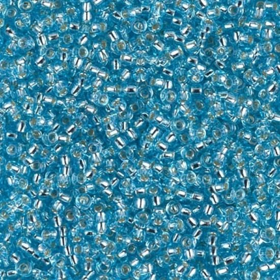 Picture of Miyuki Rocaille 11/0 18 Silver Lined Aqua x10g
