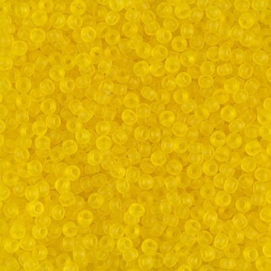 Picture of Miyuki Rocaille 11/0 136F Transparent Yellow Mat x10g