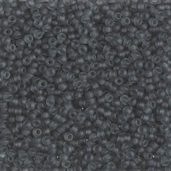 Picture of Miyuki Rocaille 11/0 152F Mat Transparent Gray x10g