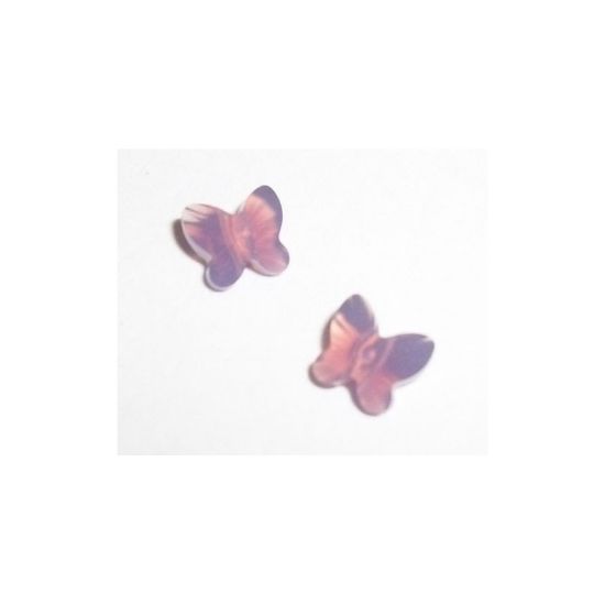 Picture of Swarovski 5754 Butterfly bead 8mm Cyclamen Opal x1