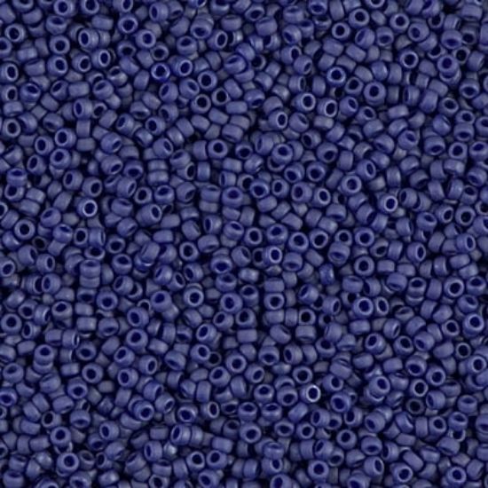 Picture of Miyuki Rocailes 15/0 2075 Mat Opaque Cobalt Luster x10g