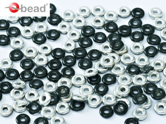 Picture of O Bead 4mm Jet Labrador x5g