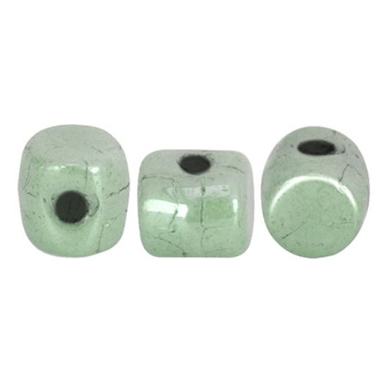 Picture of Minos® par Puca® 2.5x3 mm Opaque Light Green Ceramic Look x10g