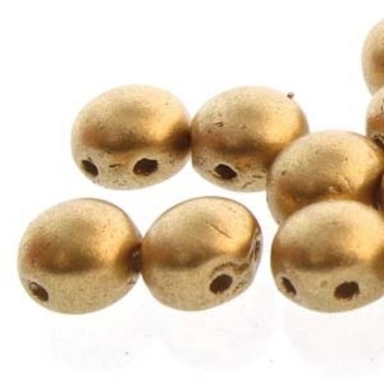 Picture of Candy Beads 8mm Gold Mat x10