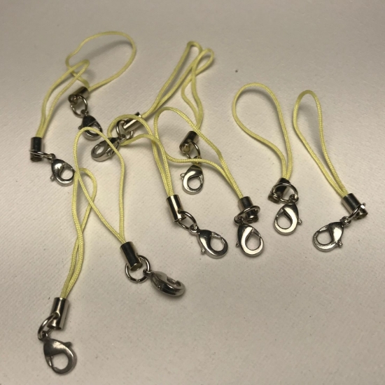 Picture of Cord with ring and clasp Yellow x10