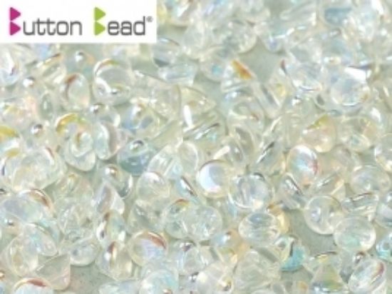 Picture of Button Bead 4mm Crystal Full AB x50