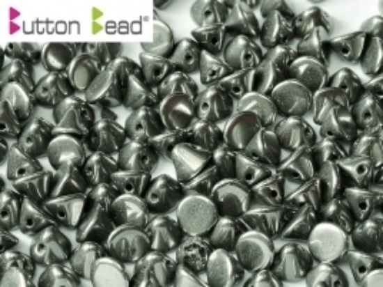 Picture of Button Bead 4mm Jet Full Chrome x50