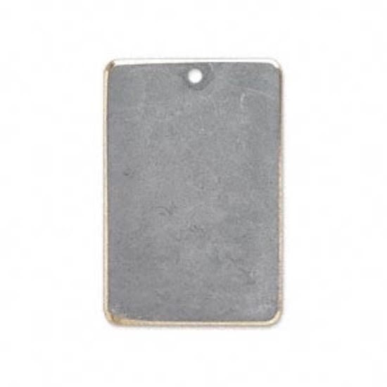 Picture of Rectangle 30x20mm Gray Patina x1