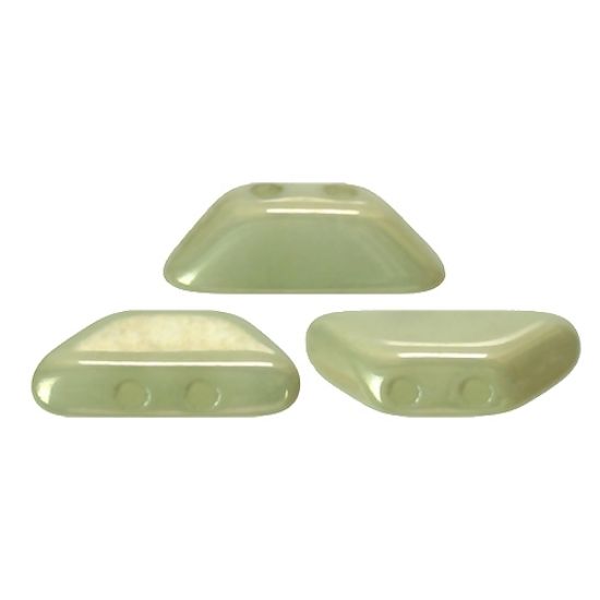 Picture of Tinos® par Puca® 4x10mm Opaque Light Green Ceramic Look x10g
