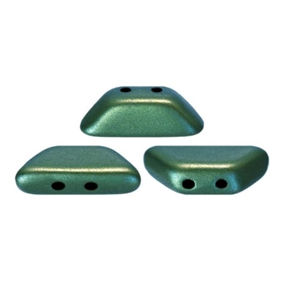 Picture of Tinos® par Puca® 4x10mm Metallic Mat Green Turquoise x10g