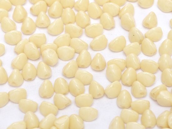 Picture of Pinch Bead 5mm Chalk White Champagne Luster x50