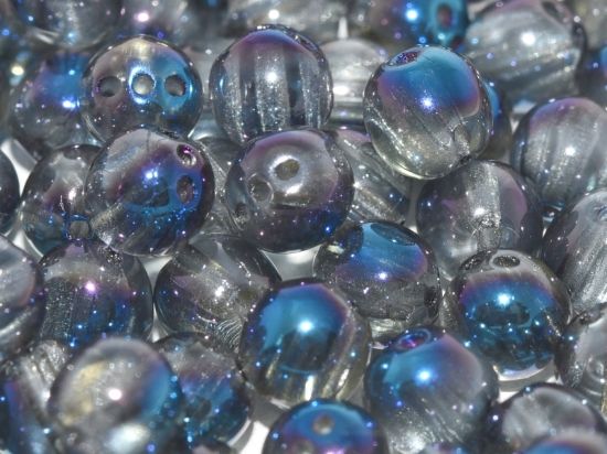 Picture of RounTrio® 6 mm Crystal Blue Flare Ful x25