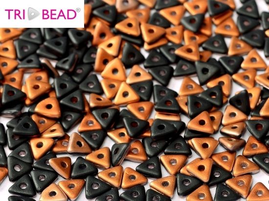 Picture of Tri-bead 4 mm Jet Sunset Mated x5g
