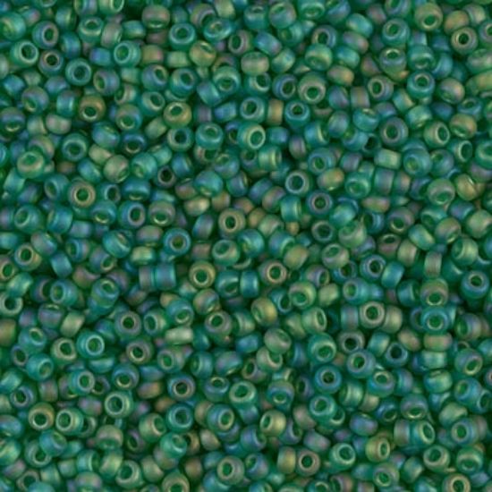Picture of Miyuki Rocaille 11/0 146FR Mat Transparent Green AB x10g