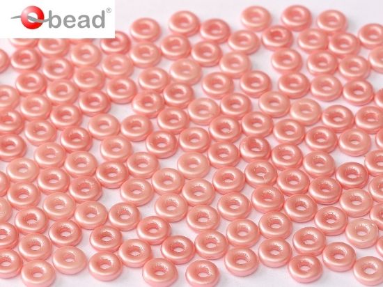 Picture of O Bead 4mm Pastel Light Coral x5g
