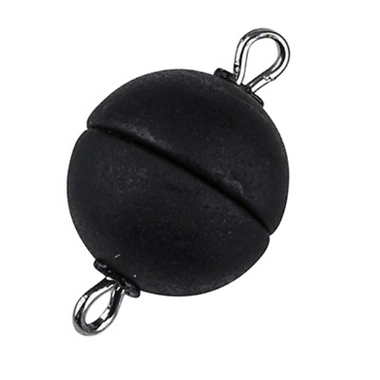 Picture of Acrylic Power Magnetic Clasp Ø10mm round Black Mat x1