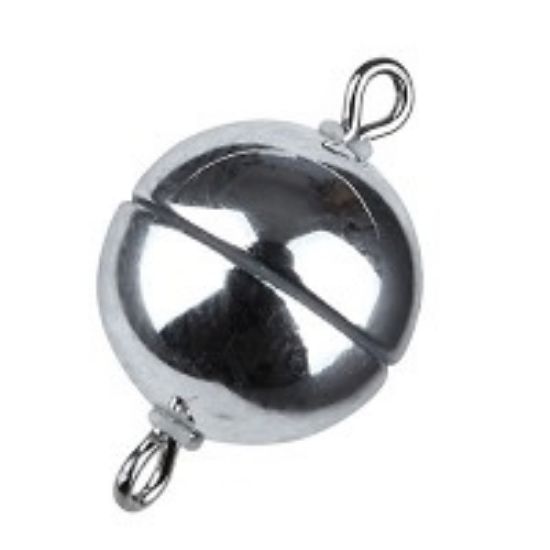 Picture of Acrylic Power Magnetic Clasp Ø8mm Silver x1