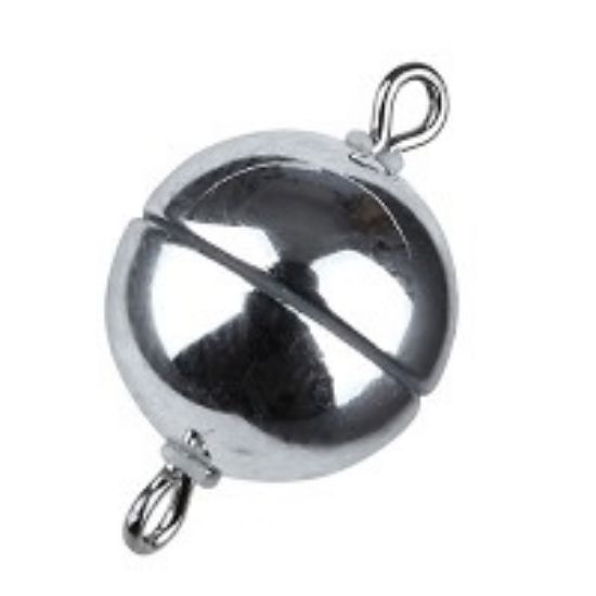 Picture of Acrylic Power Magnetic Clasp Ø10mm Silver x1