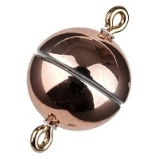 Picture of Acrylic Power Magnetic Clasp Ø8mm round Rose Gold x1