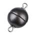 Picture of Acrylic Power Magnetic Clasp Ø8mm round Granite x1