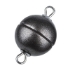 Picture of Acrylic Power Magnetic Clasp Ø10mm round Granite x1