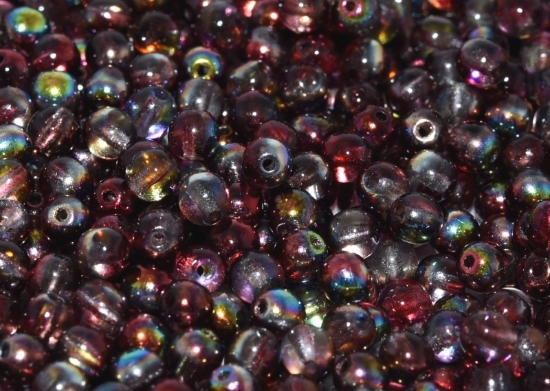 Picture of Round beads 3mm Crystal Magic Wine x100