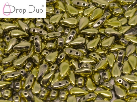 Picture of DropDuo® 3x6mm Crystal Dorado Full x50