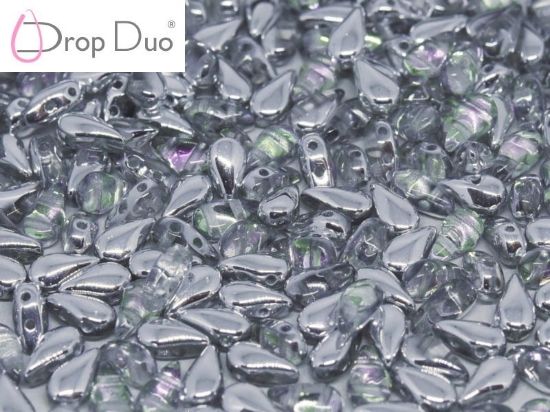 Picture of DropDuo® 2 holes 3x6mm Crystal Vitrail Light x50