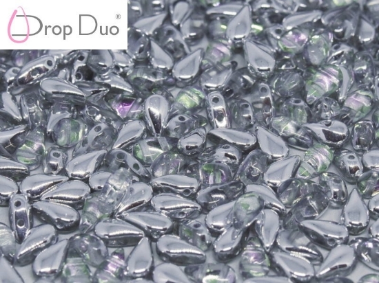 Picture of DropDuo® 2 holes 3x6mm Crystal Vitrail Light x60