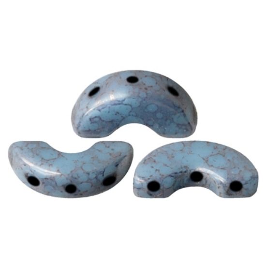 Picture of Arcos® by Puca® 5x10 mm Opaque Blue Turquoise Bronze x10g